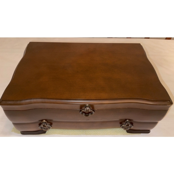 Noritake Seranade Silver Plated Dinnerware w/ Decorative Wood Box 14 Place Settings 17x11x7