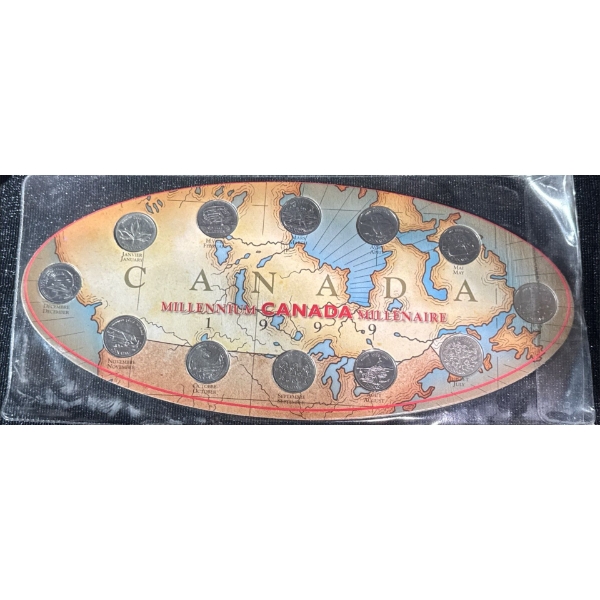 1999 Millennium Quarter Coin Set