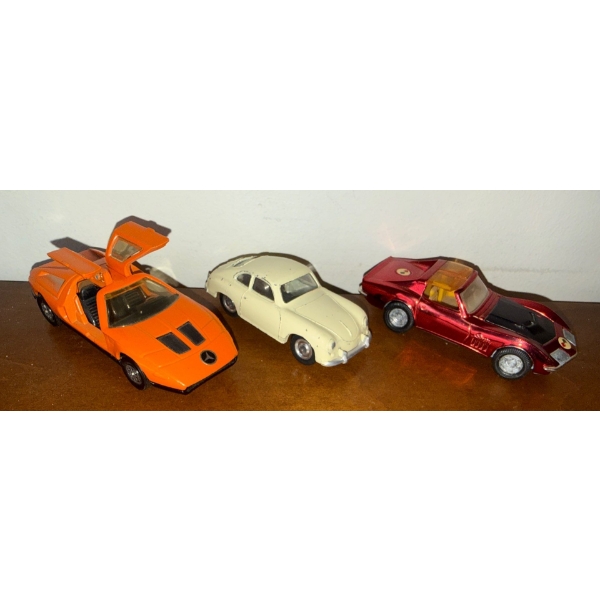 Corgi Toys Whizzwheels Mercedes Benza C111 w/ Dinky Toys No.182 Porche 356A Coupe & More