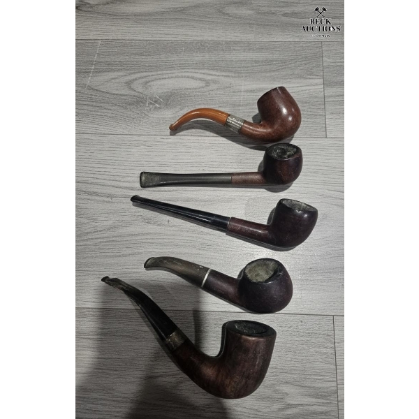 Collection Of Vintage Tobacco Smoking Pipes