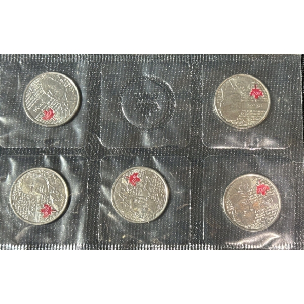  2013 25-cent War of 1812 Commemorative Coin Set