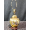 Image 11 : Hand Painted Geisha Art Lamp on Wooden Base- Tested. 