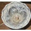 Image 3 : - Cut Glass Table Lamp, 5" Diameter Top, 9 T
