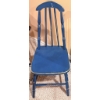 Image 2 : Blue Painted Wood Chair, Framed Chalkboard, Glass Mirror, and Mosaic Lidded Jar Group