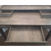 Image 2 : Desk with 3 Storage Drawers (Greyish/ Beige MDF) with Power Outlet 47 W, 23 D, 30 T