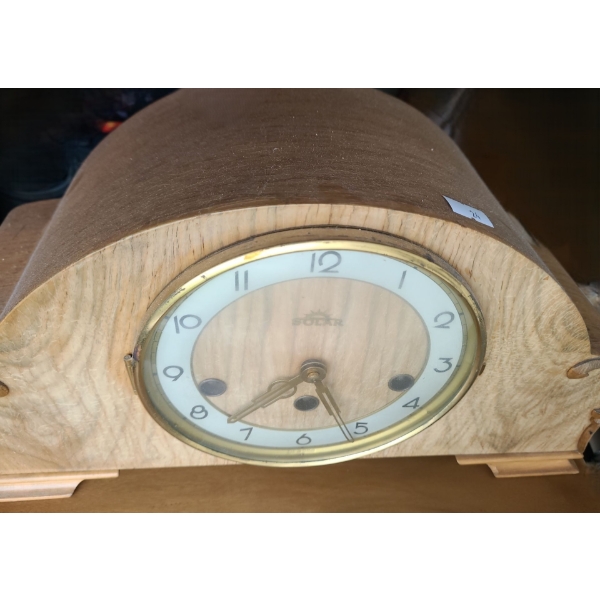 Sotar Mantle Clock Made in Germany 15 W, 6 D, 8 T, Wind Up Key Included 