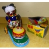 Image 1 : Vintage Marching Band Percussionist Panda w/  Asain Bird Figurine 5L