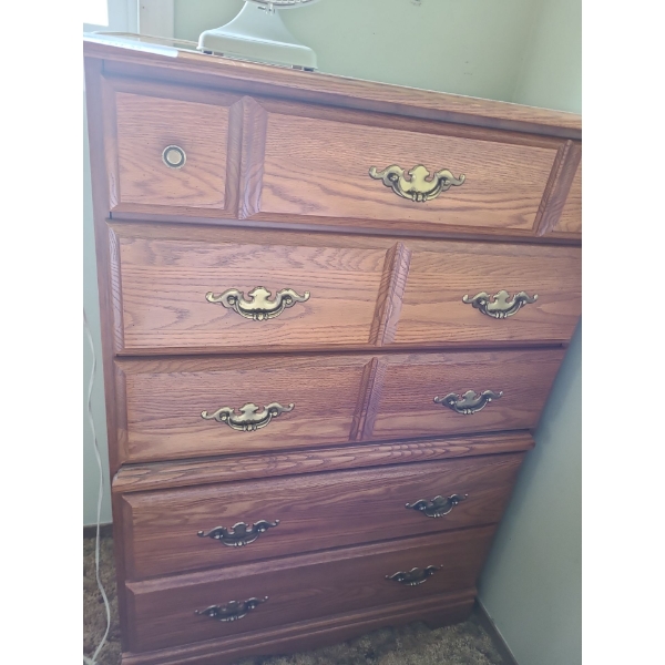 Palliser Wood Veneer 5 Drawer Dresser 33 w, 16 1/2 d, 45 h