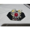 Image 2 : 3 Swarovski Crystal Flowers (2"L) 2 Yellow 1 Red, Sitting on Made in France Mirror