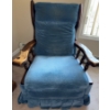 Image 3 : Vintage Nursing Glider - Spindle Style w/ Upholstery 31x33x44