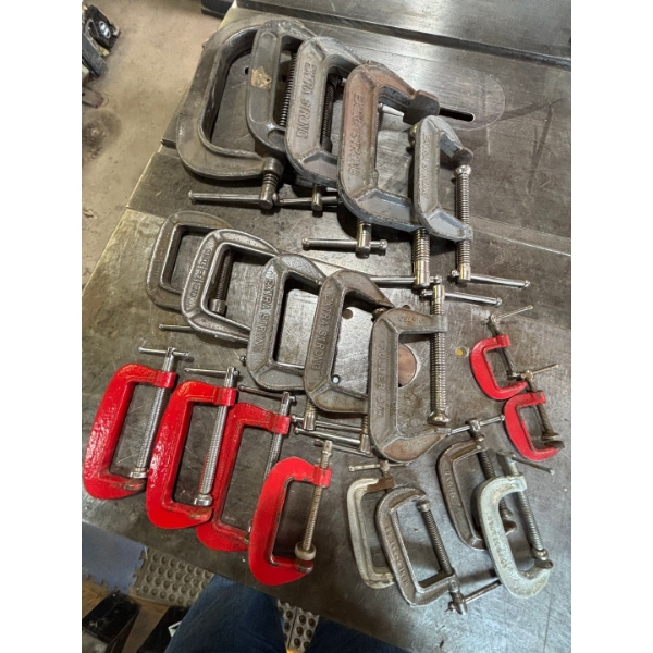 20 sea clamps all different sizes great for all your projects all different manufacturers Fuller bre