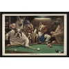 Image 1 : Framed Art The Hustler Mini by Arthur Sarnoff - Iconic Pool Hall