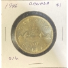 Image 1 : 1946 Canadian Dollar 80% Silver 23.33 Grams 