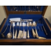 Image 2 : Birks Cutlery Box w/ Rogers and Bros Silver Plated Cutlery Collection Inside 