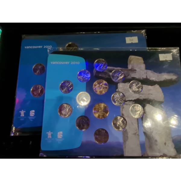 X2 RCM 2010 Vancouver Olympic and Paralympic Winter Games Coin Collection