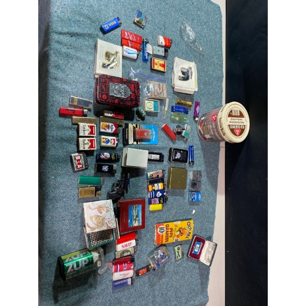 Vintage Lighter & Match Lot: Marlboro, Players & More