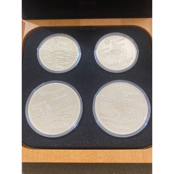1976 Montreal Olympic Silver Coin Proof Set with Certificate of Authenticity