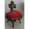 Image 2 : Vintage Golden Cherub Pin Cushion 3T w/ Armoured Sea Shell & More