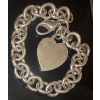 Image 2 : Tiffany & Co. STERLING Silver Heart Tag Charm Bracelet 