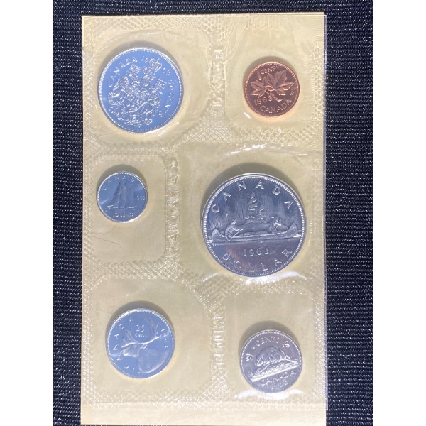 1963 Canadian Silver Uncirculated Coin Set