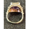 Image 3 : Large Antique Sterling Ring Amythust 9.2g