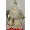 Image 2 : Festive All White Seasonal Swag - Lace Bells White Saint Nick & More