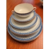 Image 11 : Antique Ridgways Venetian Pattern China Dish Set - 2 Soup Taurines Platters Plates & More