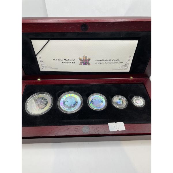 2003 Canada Hologram Silver Maple Leaf Fractional Set