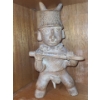 Image 2 : Terracotta Mesoamerican Male Figurine.  14 h