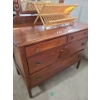 Image 3 : Vintage Peppler Bros Co Ltd Wooden Dresser 43 W, 21 D, 68 T w/ Attached Pivot Mirror 