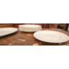 Image 7 : 8 Dinner Plates and 1 Serving Dish by Johnson Bros, Off White Color