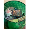 Image 2 : Enormous Green Goblet Full Of Vintage Match Books 