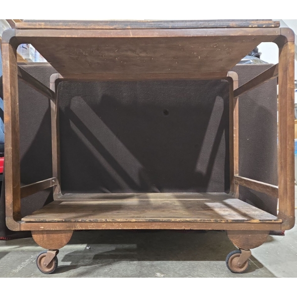 Antique Wooden Tea Cart/Trolly H-28" W-18" L-34"