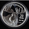Image 1 : 2012 $20 Robert Bateman: The Bull Moose - 99.9% Fine Silver Coin