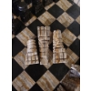 Image 2 : Mayan Stone Chess Set 13" Long 