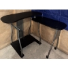 Image 1 : Metal Framed L-Shaped Computer Desk Or Corner workstation 33"x 22"