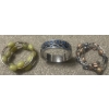 Image 3 : Vintage Hair Pin/Clip, Belt Buckle, Broches x2, & Three Beautiful Bracelets in Tray