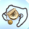 Image 4 : 18K 117.9g Victorian Enamel Pocket Watch Hunter Case with 27.8 9K Chain & 8.64g Coin Fob 