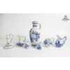Image 1 : Collection Of Vintage Delft Pottery Features Several Hand-Painted Items.
