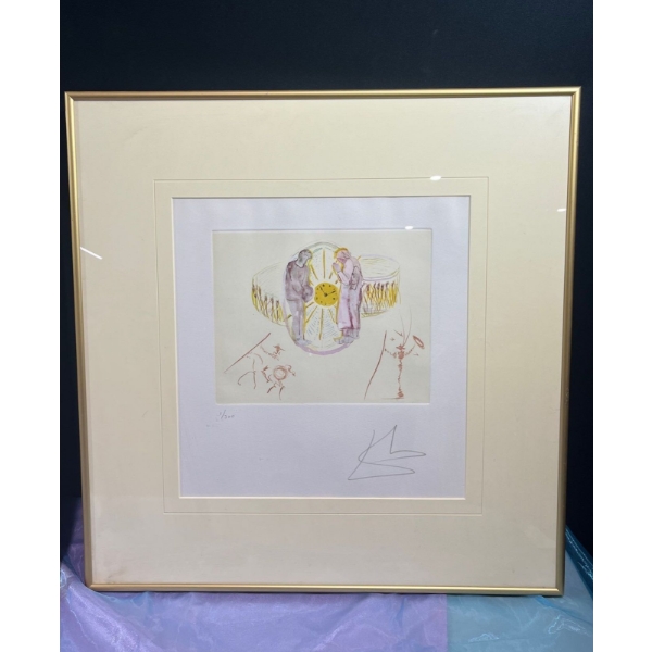 Salvador Dalí Lithograph, "One's Identity" of "Cycles of Life" Set - Number 1/300 - Frame 22.5x23