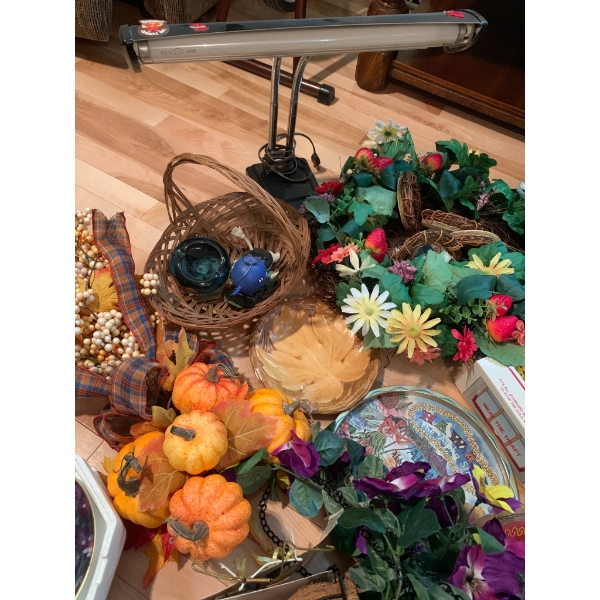 Decorative Home Accessories, Wreaths, Plates, and Other Items