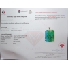 Image 3 :  Silver Emerald gemstone Pendant 4.7 ct Certified Value ($12,185 Appraisal)