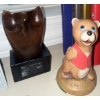Image 4 : Waterford Crystal Mantle Clock Book Collection Pewter Trinket Boxes Handcarved Figurine & more