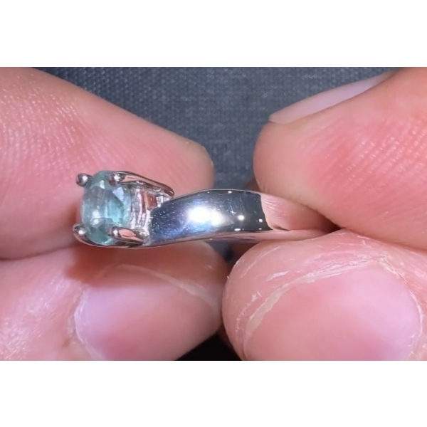 3.03 ct Certified Silver Kyanite gemstone Ring ($2,330 Appraisal)