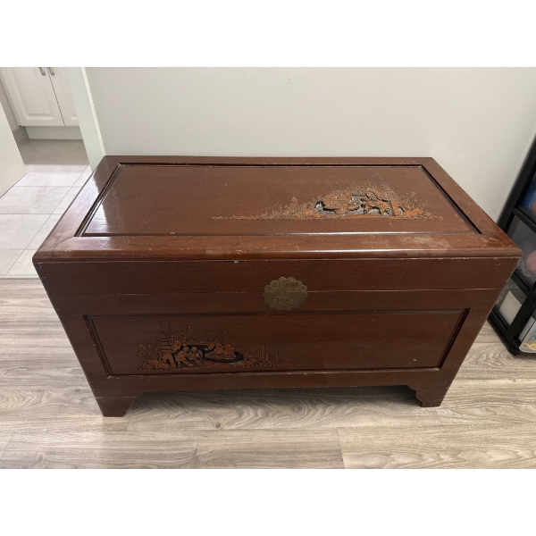 Wooden Chest (19.5" X 39.5" X 22.5")