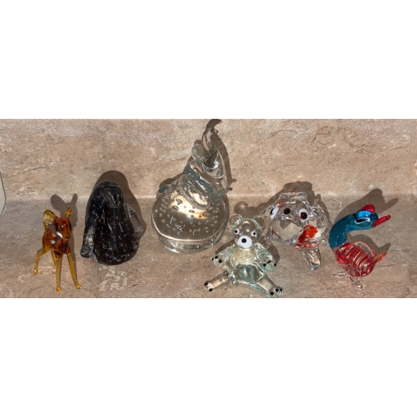 Glass Animal Figurine Collection