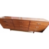 Image 1 : Teakwood Dresser with Nine Drawers, 74" x 26" x 13"