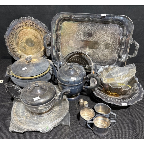  Assorted Silver Plated Serving Dishes