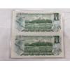 Image 5 : 3 uncut 1:2 Canadian 1973 $1.00 Bills Prefix: BFK BFL