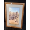 Image 1 : Soldiers w/ Motorcycle Scouting, Artist: Volstad, 13 x 18 Print Framed Under Glass 